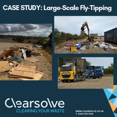 Large-Scale Fly-Tipping Clearance on Farmland in Hertfordshire